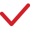 Icon mit einem roten Haken